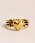 Beaded Heart Ring