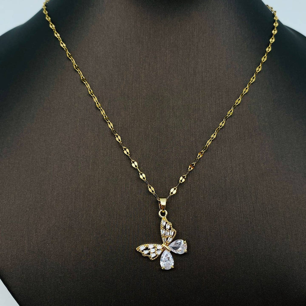 Crystal Butterfly Necklace