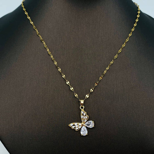 Crystal Butterfly Necklace