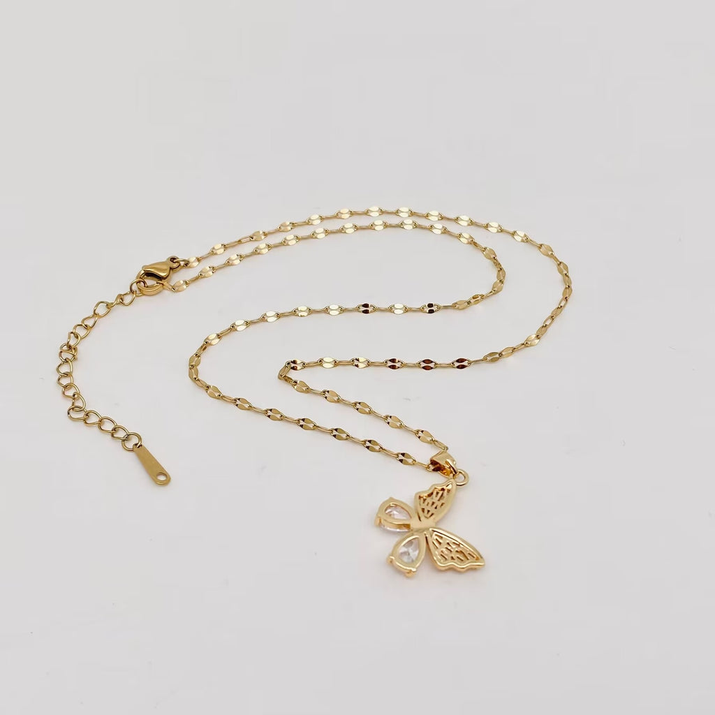 Crystal Butterfly Necklace