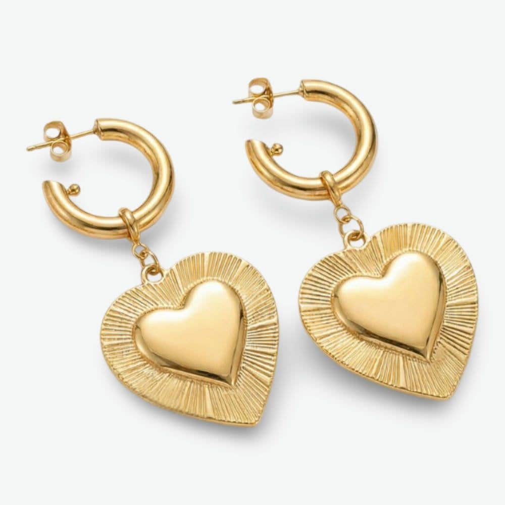 Heartening Drop Earrings